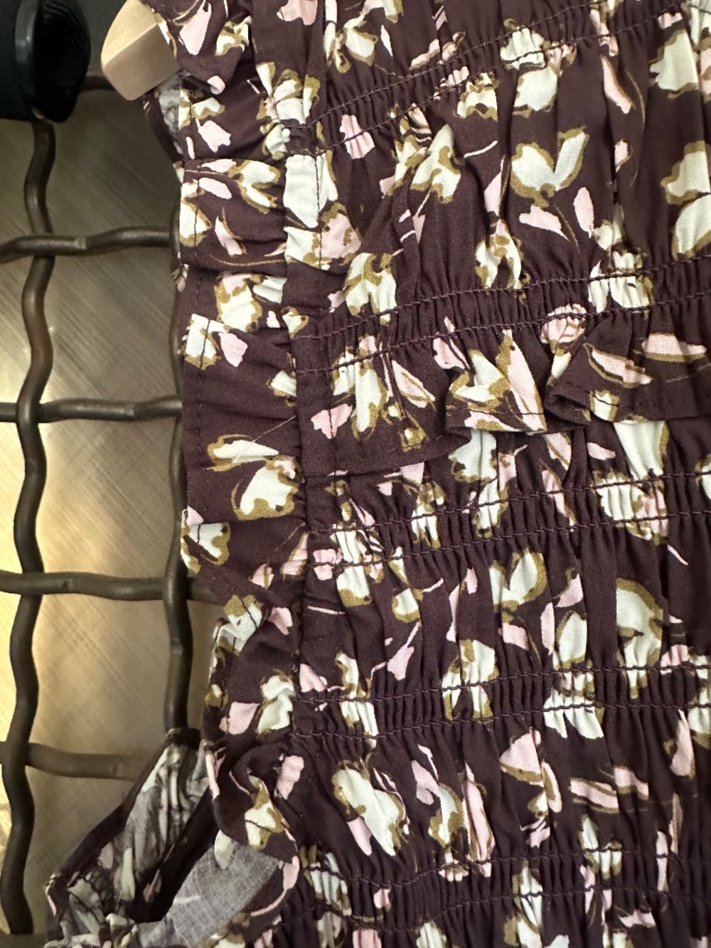 Madewell Smocked Sleeveless Midi Dress - Picture 6 of 8